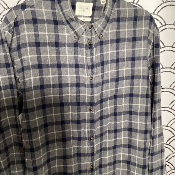 Billy Reid Melange Grid Plaid Wilson Shirt- Size XL - Picture 8 of 15